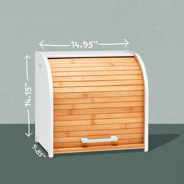 Bamboo Double Layer Bread Box - 14.2