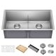 preview thumbnail 152 of 162, KRAUS Kore Workstation Undermount Stainless Steel Kitchen Sink