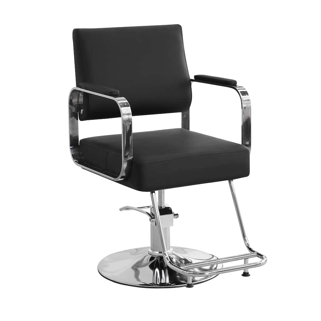 Barber Chair Salon Chair Height Adjustable & 360°Swivel Styling Salon Chairs Spa Beauty Salon Equipment, Max Load Weight 440Lbs