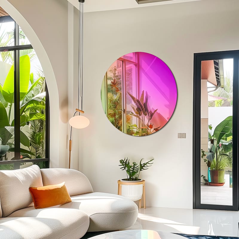 Wall Mounted Mirror, Decorative Iridescent Mirror