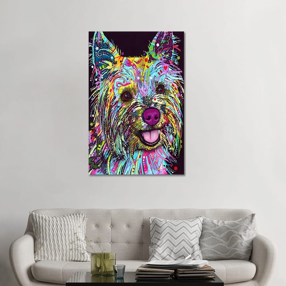 iCanvas "Yorkie" by Dean Russo Canvas Print