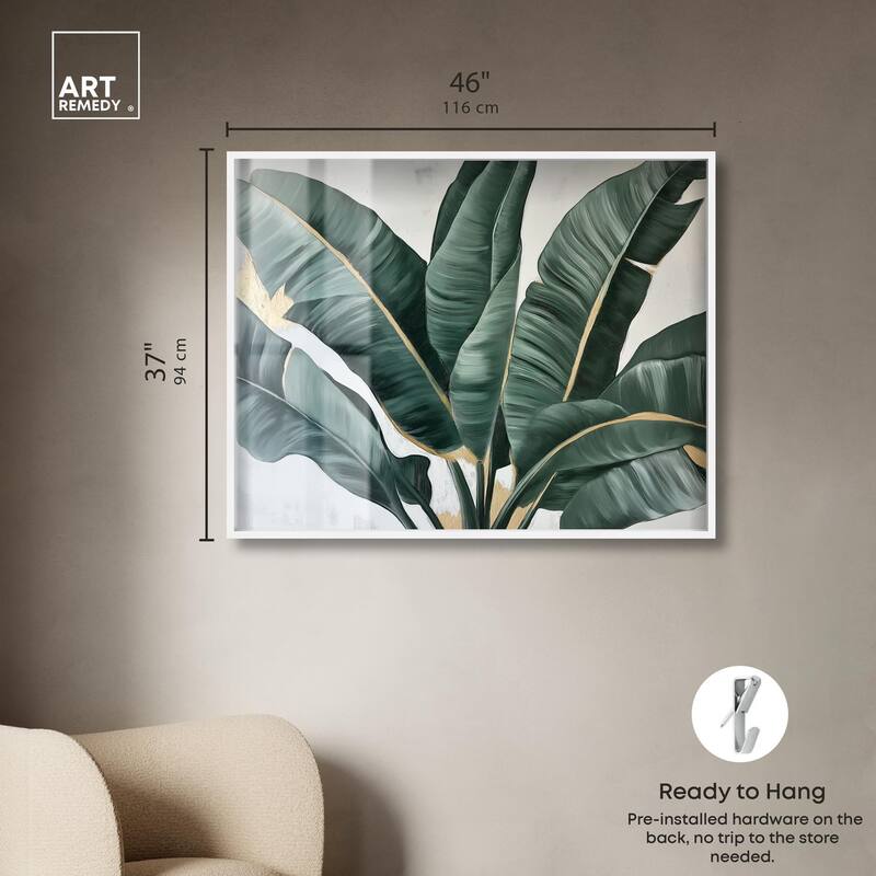 Jungle Jewel Jade II Shadowbox by Art Remedy