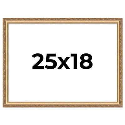 25x18 Frame Red Solid Wood Picture Frame Width 1.75 Inches | Interior Frame Depth 1 13/16 Inches