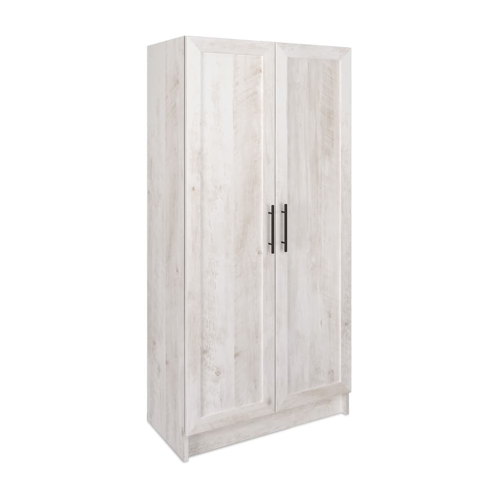 Prepac Elite Accent Cabinet with Panel Doors 16.75" D x 32" W x 65" H - 32 in W x 65 in H x 16.75 in D