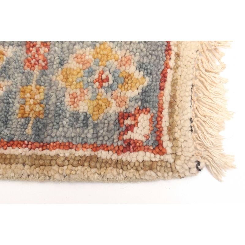 ECARPETGALLERY Hand-knotted Finest Oushak Tan Wool Rug - 2'2 x 4'4