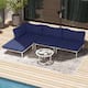 Option NavyBlue-4PCwith4Armrest