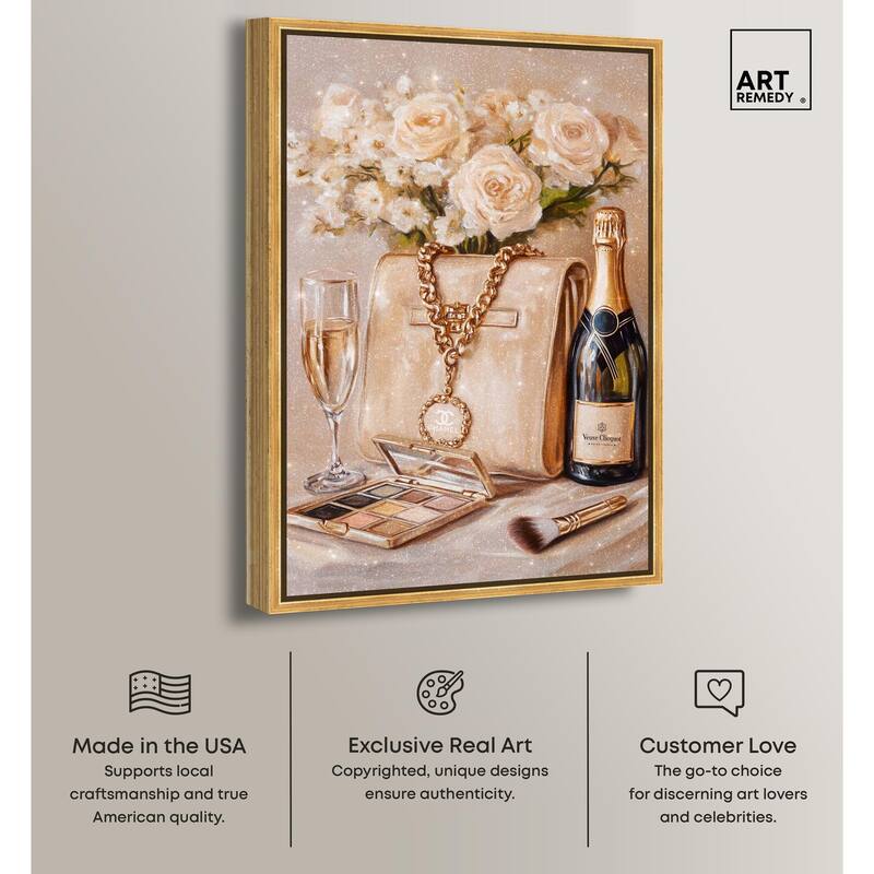 Make Up Drinks and Glam Canvas by Art Remedy