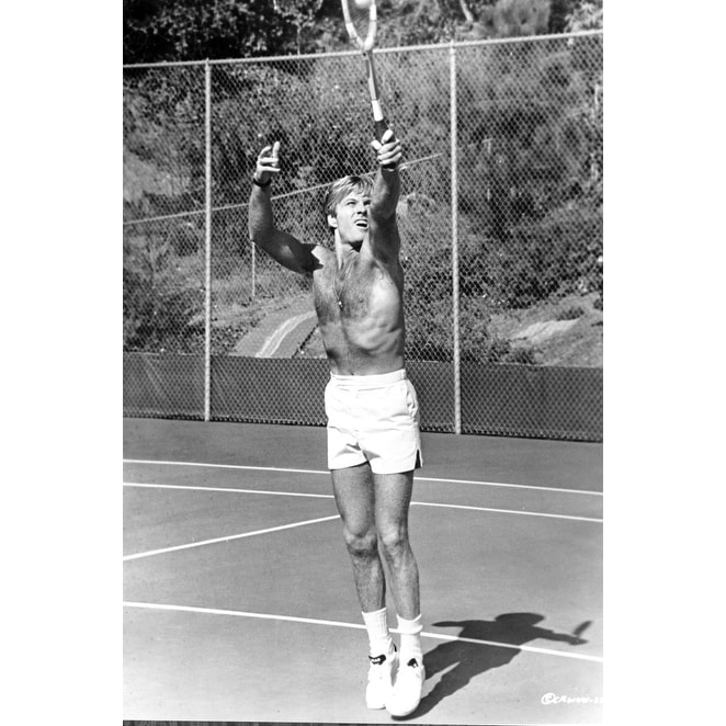 Robert Redford playing tennis shirtless Photo Print - Bed Bath & Beyond -  25390022