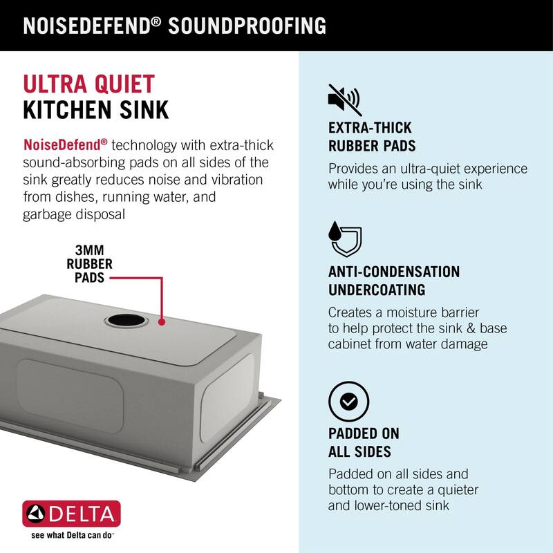 Delta 95A9031-T30S Rivet 30" Drop In Single Basin Stainless Steel