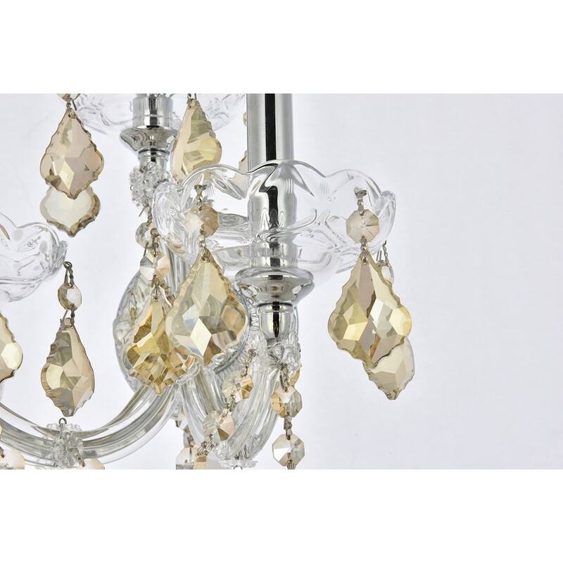Fleur Illumination Collection Wall Sconce D:12in H:22in E:8.5in Lt:3 Chrome Finish