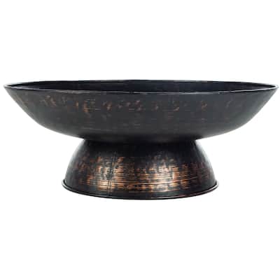 SAFAVIEH Outdoor Living Grenada Black Fire Pit - 30"W x 30"D x 11"H