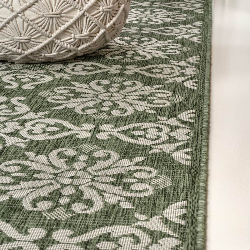 JONATHAN Y Maribel Traditional Mediterranean Tile Design Indoor/Outdoor Area Rug