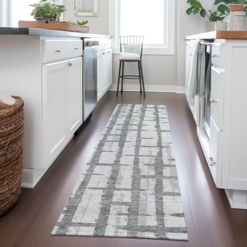Machine Washable Indoor/ Outdoor Chantille Contemporary Rug