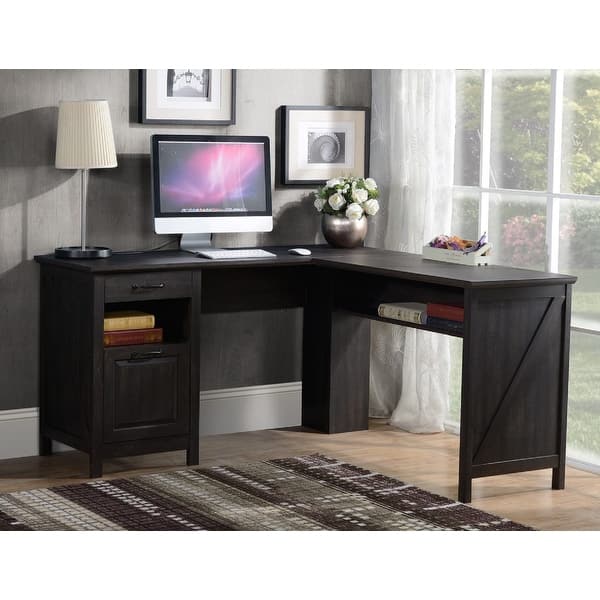L Shaped Corner Computer Desk Overstock 31691962