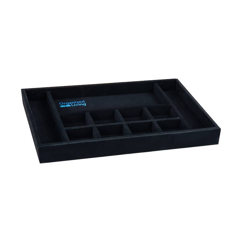Organized Living freedomRail Black Jewelry Insert for OBox