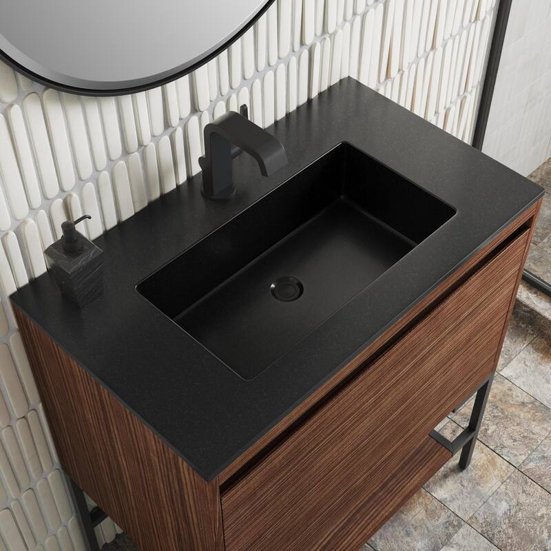 James Martin Vanities 805-V31.5-MB-CH Mantova 32" Single Basin Poplar