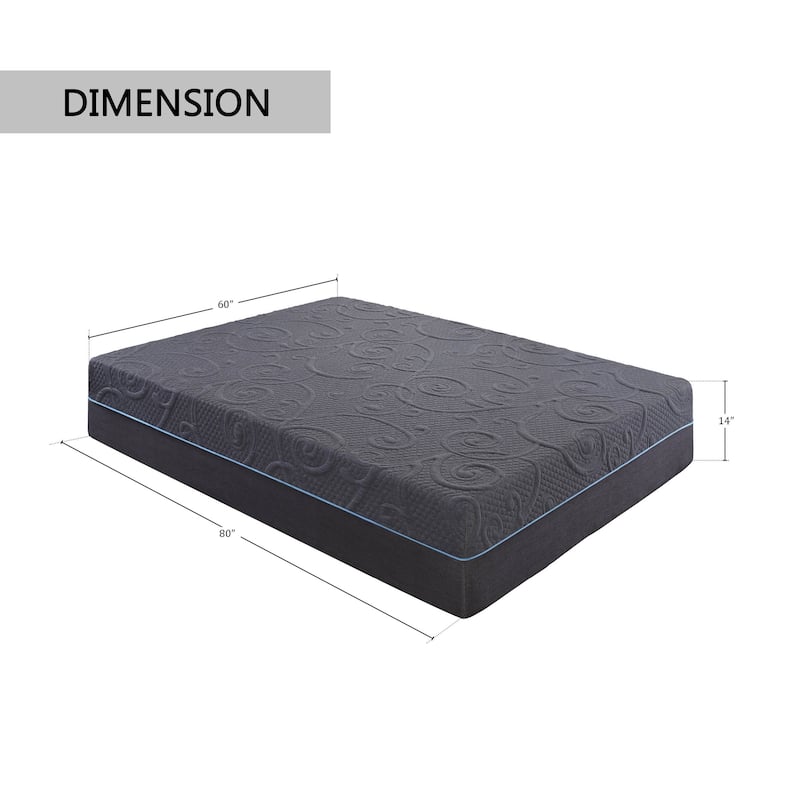 Chanson 14-Inch Gel-Infused Memory Foam Hybrid Mattress