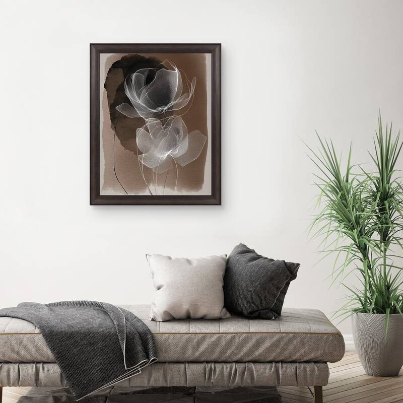 Masterpiece Art Gallery| Gossamer Chocolate I by Annabelle Hall - Framed Canvas Art Print