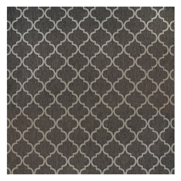 slide 2 of 7, Gertmenian Grace Premium Multi-Size Multi-Colored Flatweave Indoor/ Outdoor Area Rug Collection 9'2"x9'2" - LA PALMA PEWTER