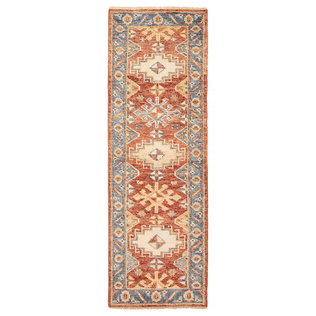 ECARPETGALLERY Hand-knotted Jules Serapi Red Wool Rug - 2'7 x 7'10