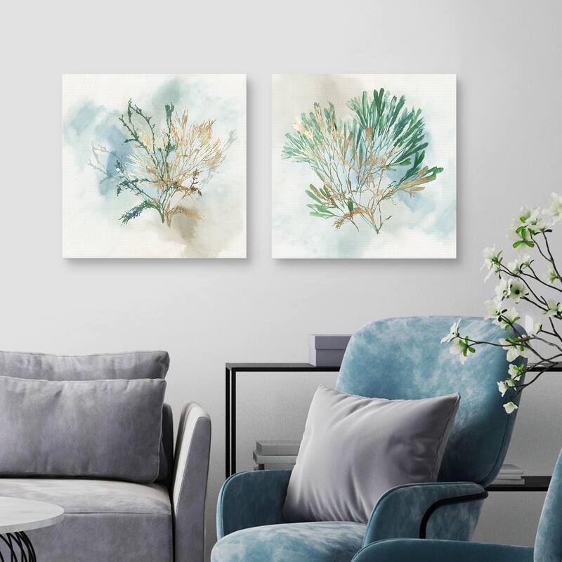Green Coral II, Green Coral III by Aimee Wilson Canvas Art Prints