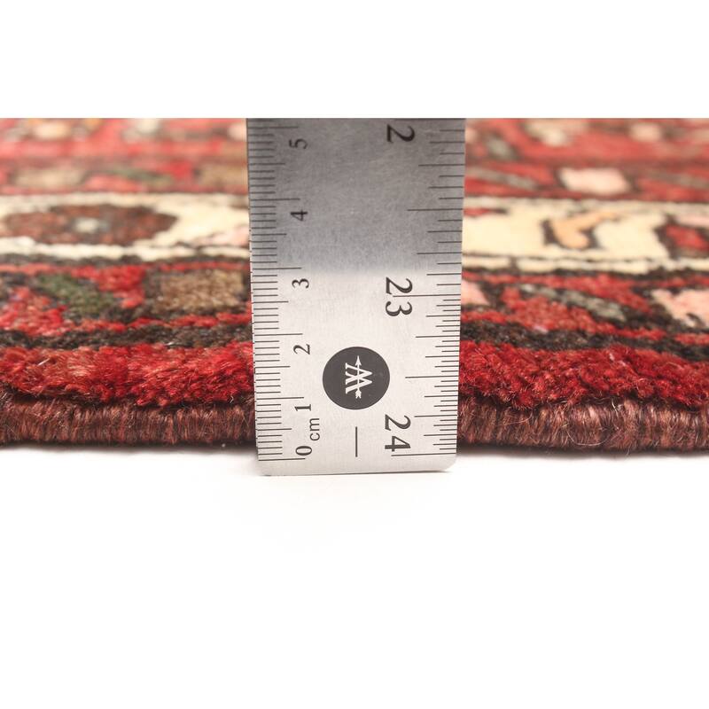 ECARPETGALLERY Hand-knotted Andelz Dark Red Wool Rug - 3'8 x 5'3