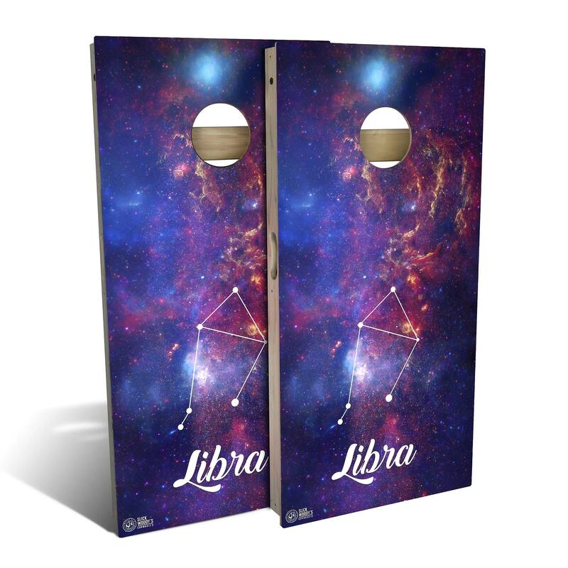 Libra Outdoor Cornhole Board Set - Premium 2x4 - Include Case + Edge Lights