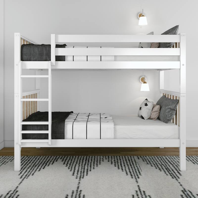 Max and Lily Scandinavian Twin over Twin Bunk Bed