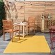 preview thumbnail 131 of 183, Nourison Essentials Solid Contemporary Indoor/ Outdoor Area Rug 4' x 6' - Yellow