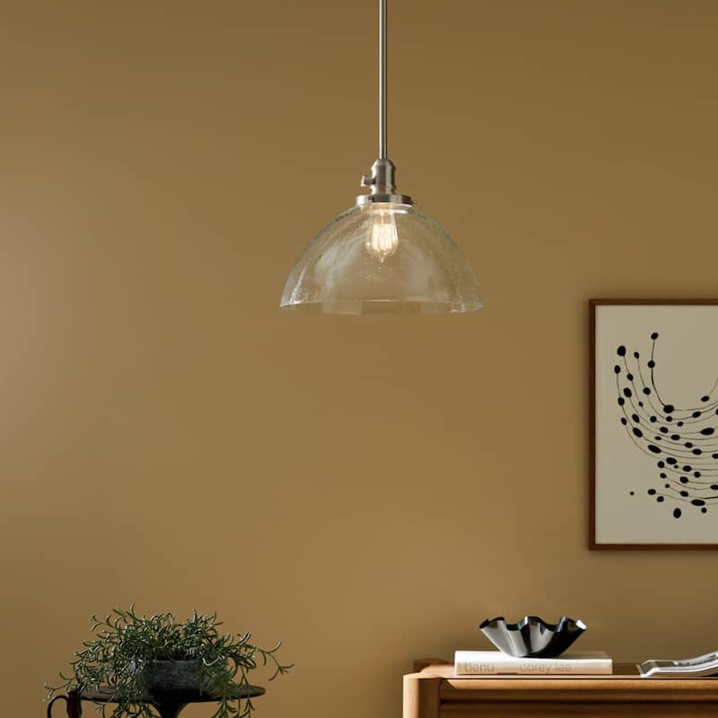 Kichler Lighting Avery 1-Light Pendant Light with Seeded Glass