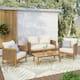 Option Polyester Beige Cushion