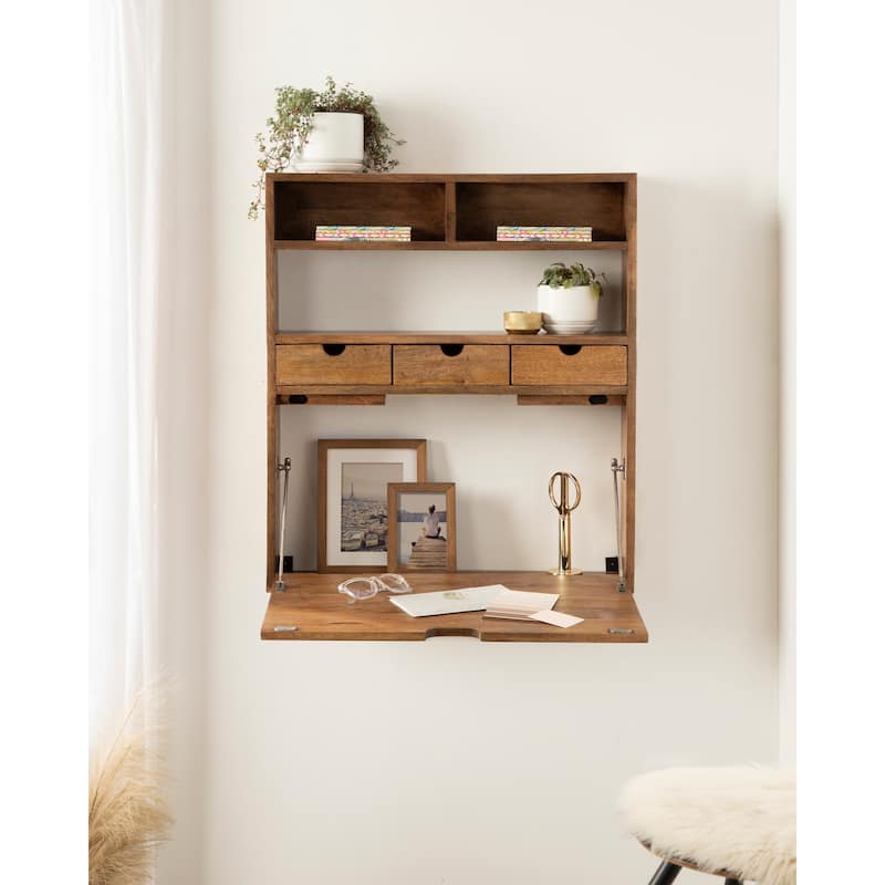 Kate and Laurel Georgie Wall Hanging Desk