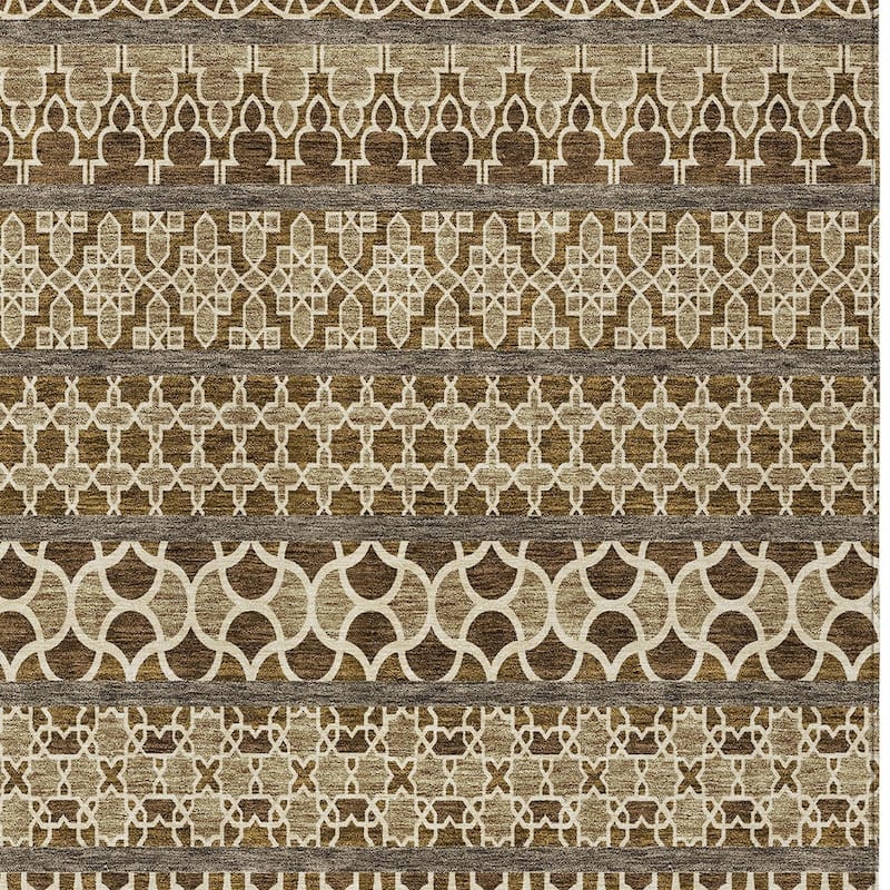 HomeRoots Quatrefoil Transitional Rectangle Outdoor Rug