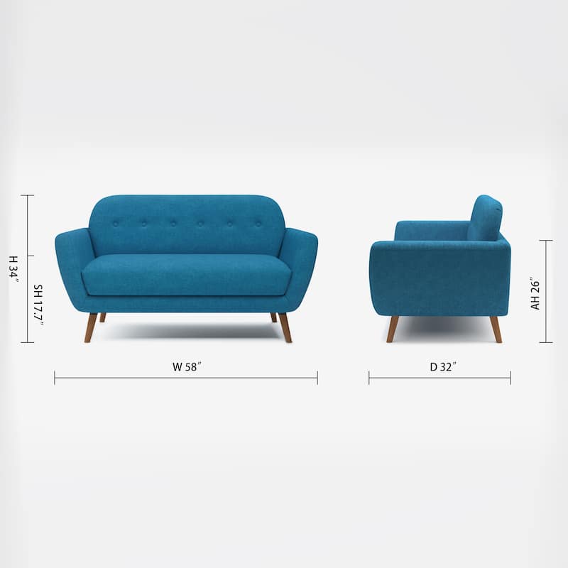 Artdeco Home - Carson Carrington Maglo Upholstered Loveseat