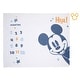 preview thumbnail 1 of 3, Disney Mickey Mouse White, Blue, and Orange Super Soft Milestone Baby Blanket