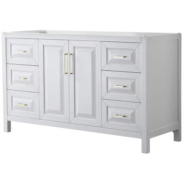 Daria 59 in. Single Bathroom Vanity Cabinet Only in White Daria 59 in. Single Bathroom Vanity Cabinet Only in White