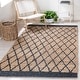 preview thumbnail 6 of 93, SAFAVIEH Handmade Natural Fiber Bethia Casual Jute Trellis Rug 3' x 5' - Natural/Black - Rectangle
