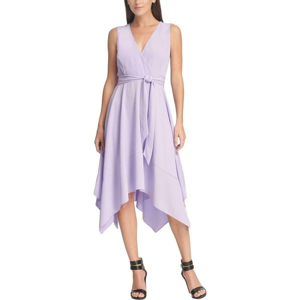 purple handkerchief dress