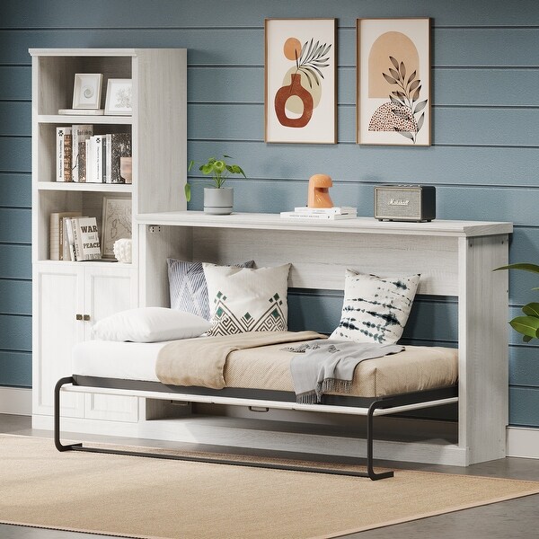 Twin Size Murphy Bed Hideaway Wall Bed Folding Bed Space Saving