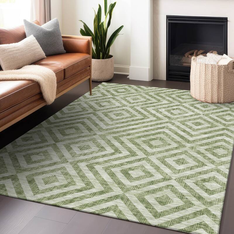 Premium Washable Super Soft Modern Geo Mayfield Rug