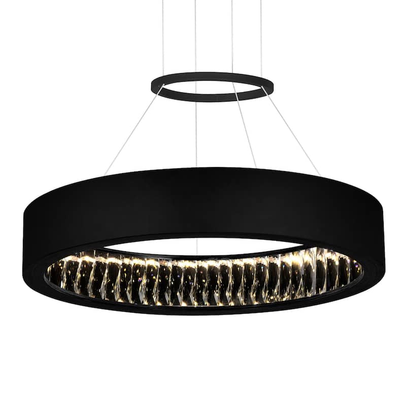 Rosalina LED Chandelier With Matte Black Finish - Matte Black