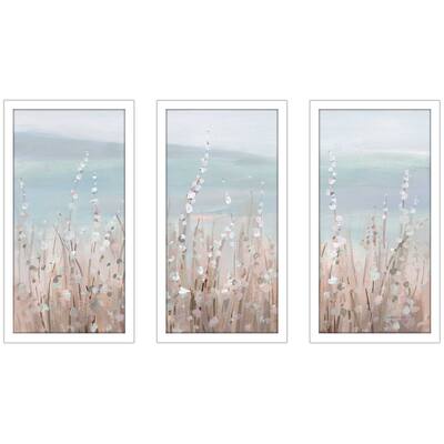 "Coastal Morning Blooms" 3 Piece Print on Acrylic