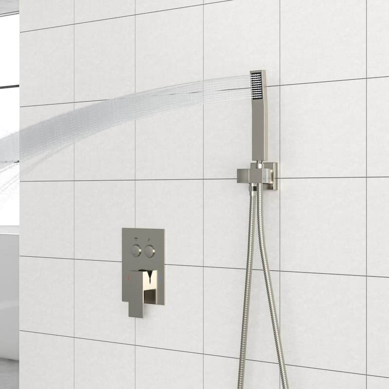 Modern Wall Mounted Dual Shower Head Shower Set