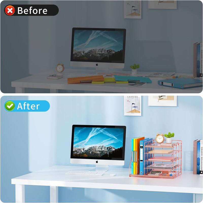 Desk Organizer - 13.5"D x 2.95"W x 14.5"H