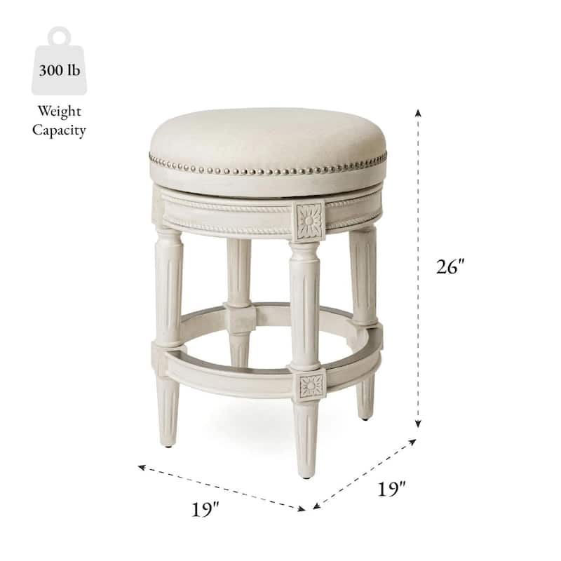 Maven Lane Pullman Backless Swivel Kitchen Stool