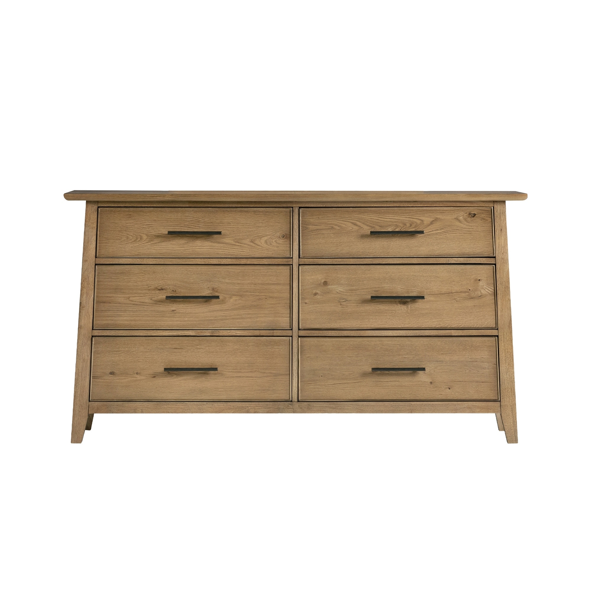 golden oak 6 drawer dresser Jackson - Wood dresser