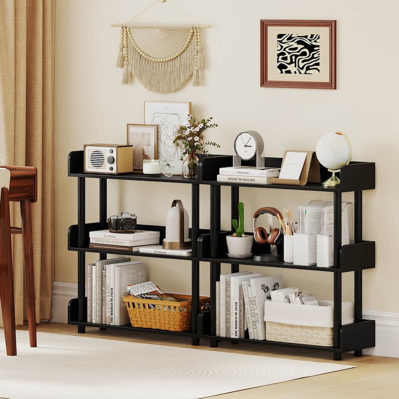 Costway 1/2 PCS 3-Tier Bookshelf with Anti-Tipping Kit, Industrial - See Details