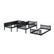 preview thumbnail 13 of 49, Detachable Triple Bunk Bed with Ladders,Twin over Twin over Twin