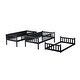 preview thumbnail 13 of 49, Triple Bunk Bed with Ladders,Guardrails,Twin over Twin over Twin