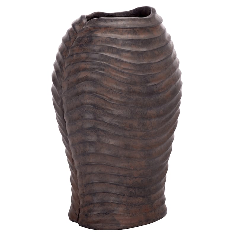 SAFAVIEH Outdoor Patio Furniture Damian Planter Pot - 10"W x 9"D x 17"H